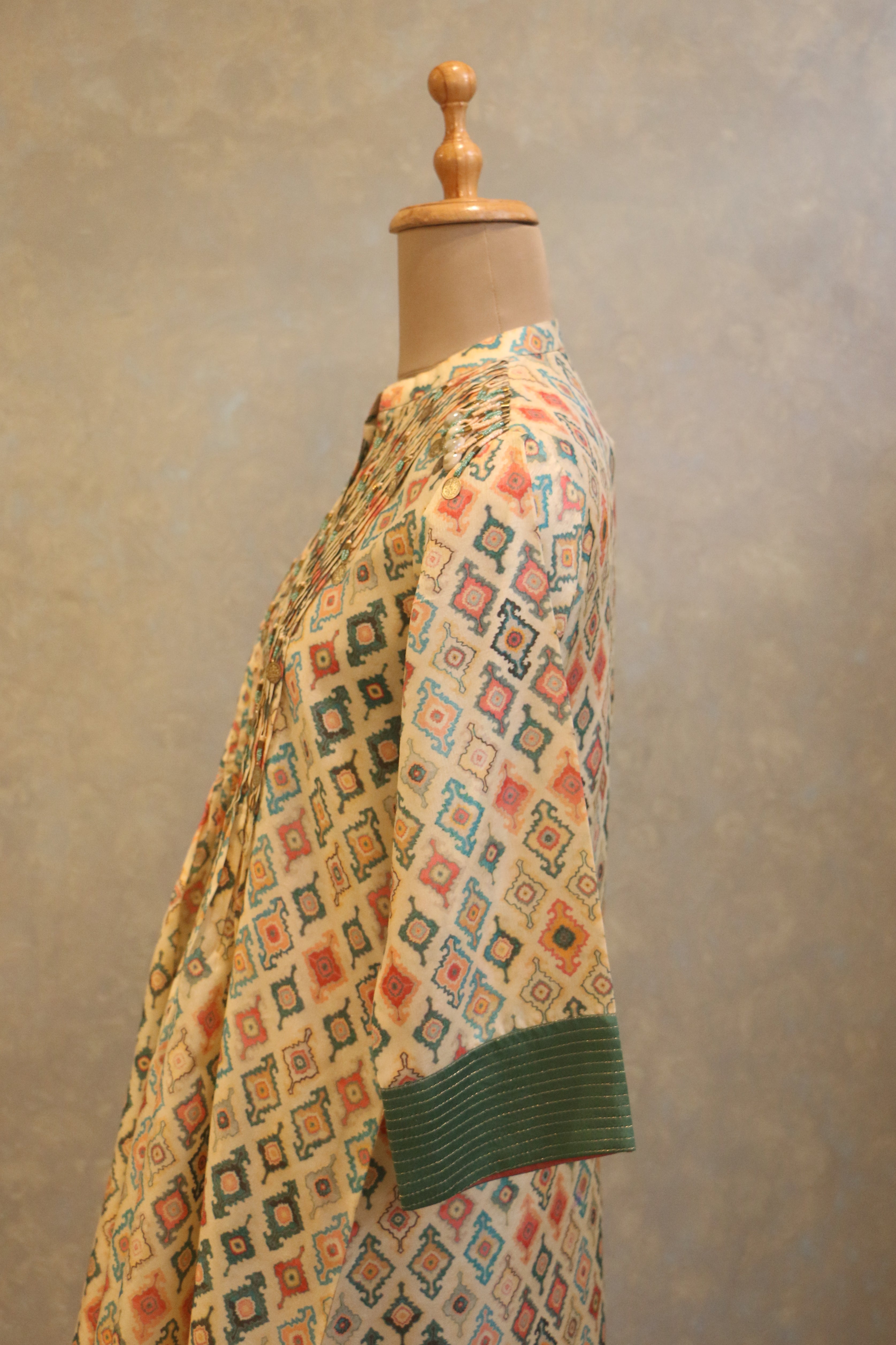 Heavy Embellished Neck Tunic