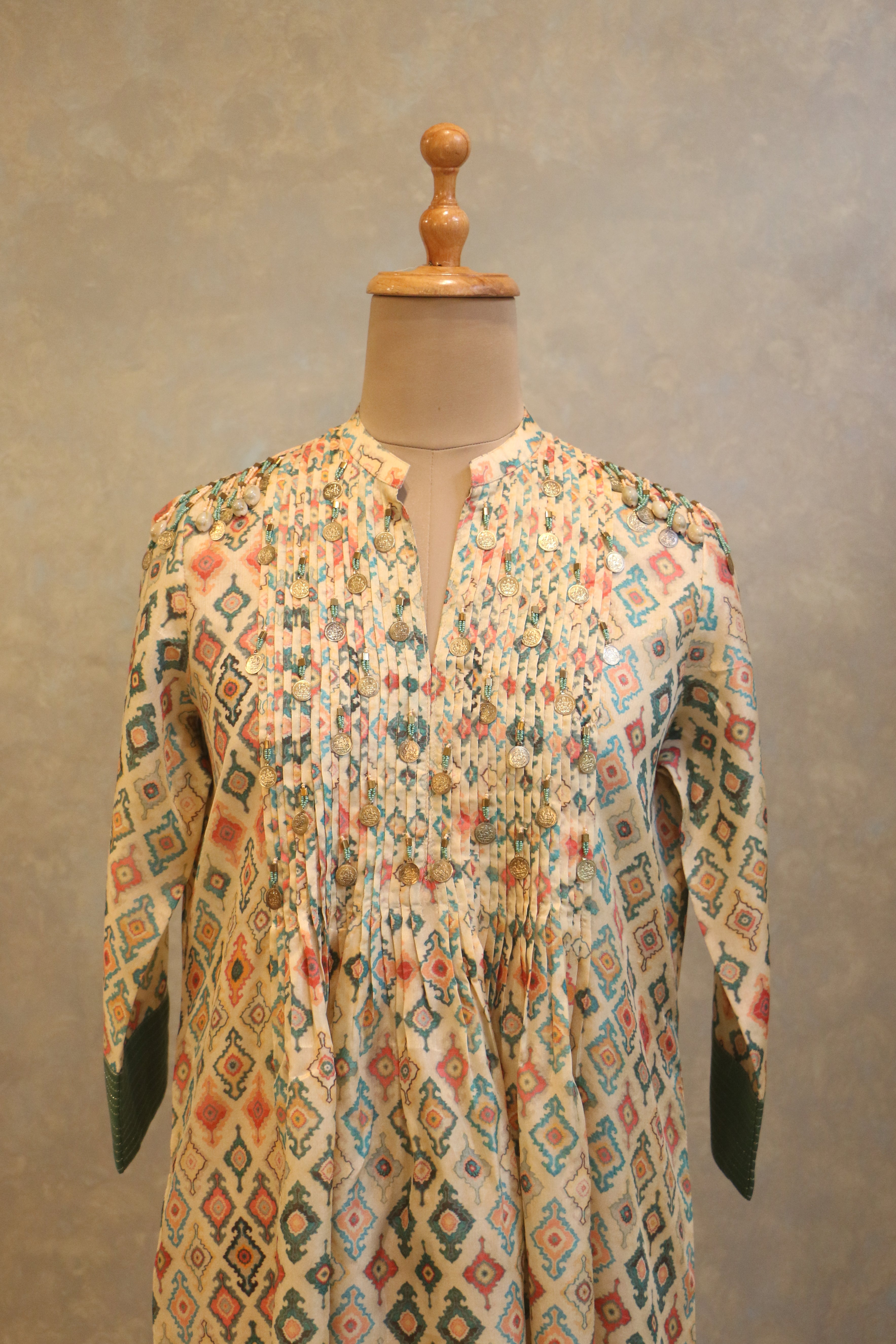 Heavy Embellished Neck Tunic