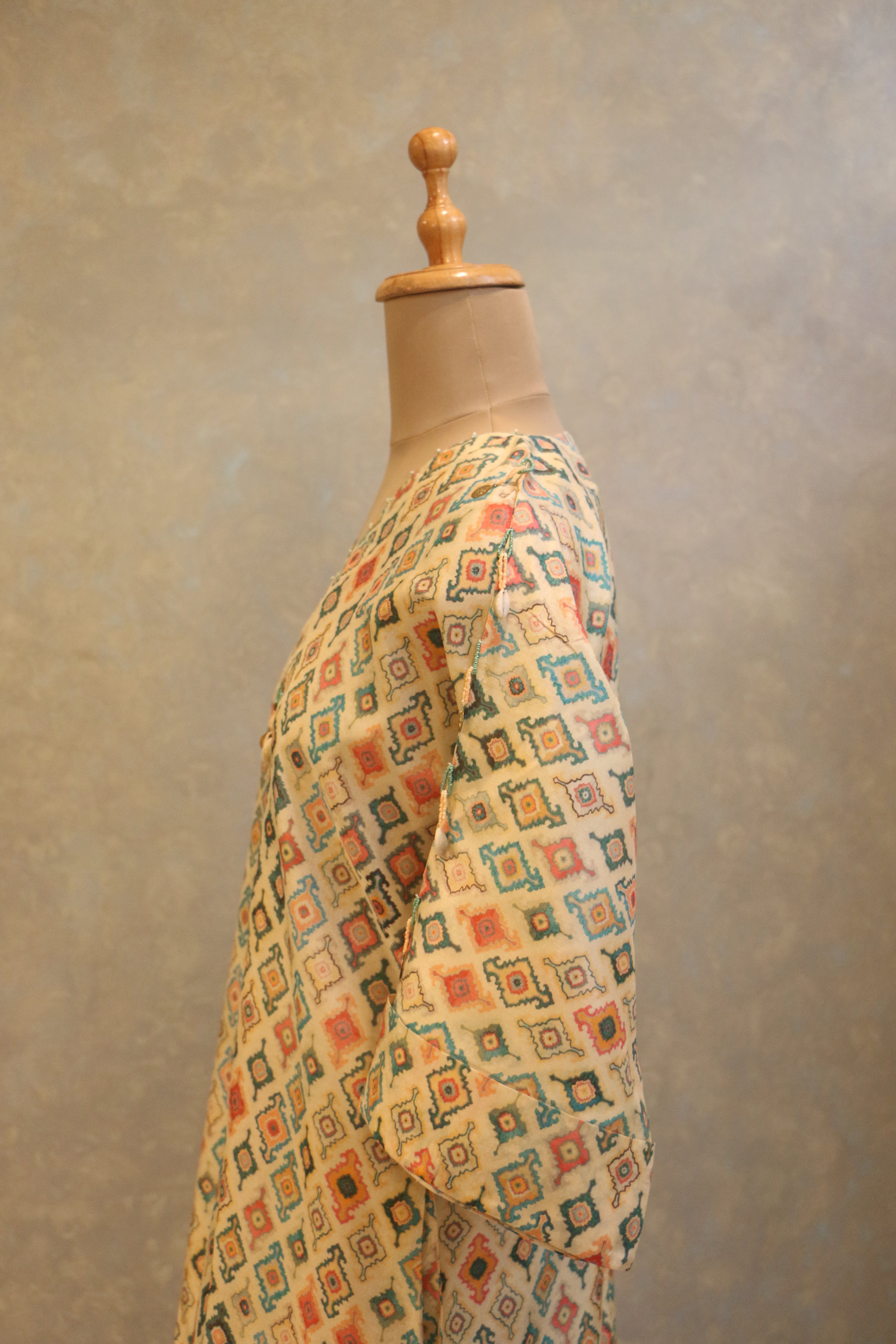 Lightly Embellished Neck Tunic