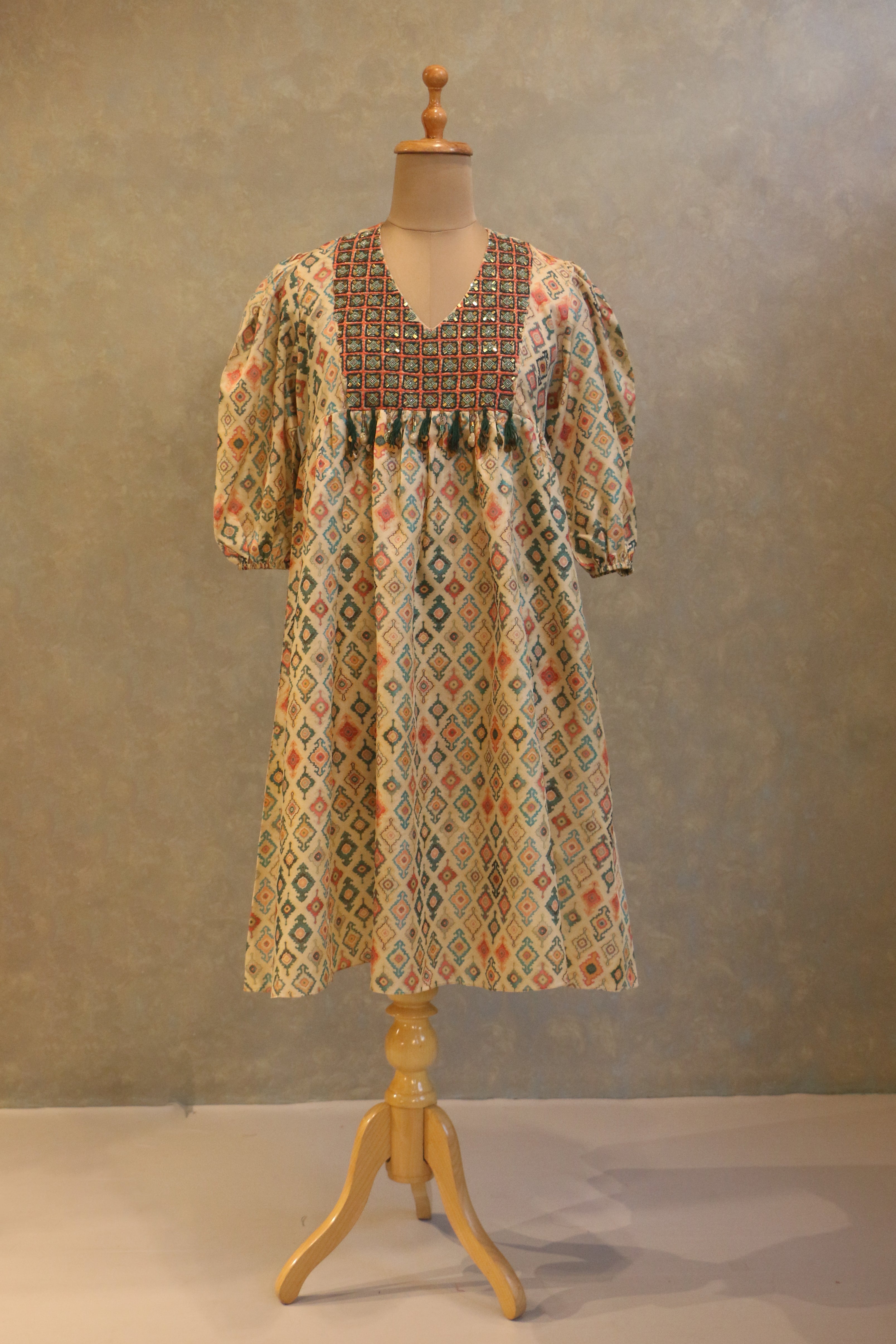 Heavy Embellished Neck Tunic