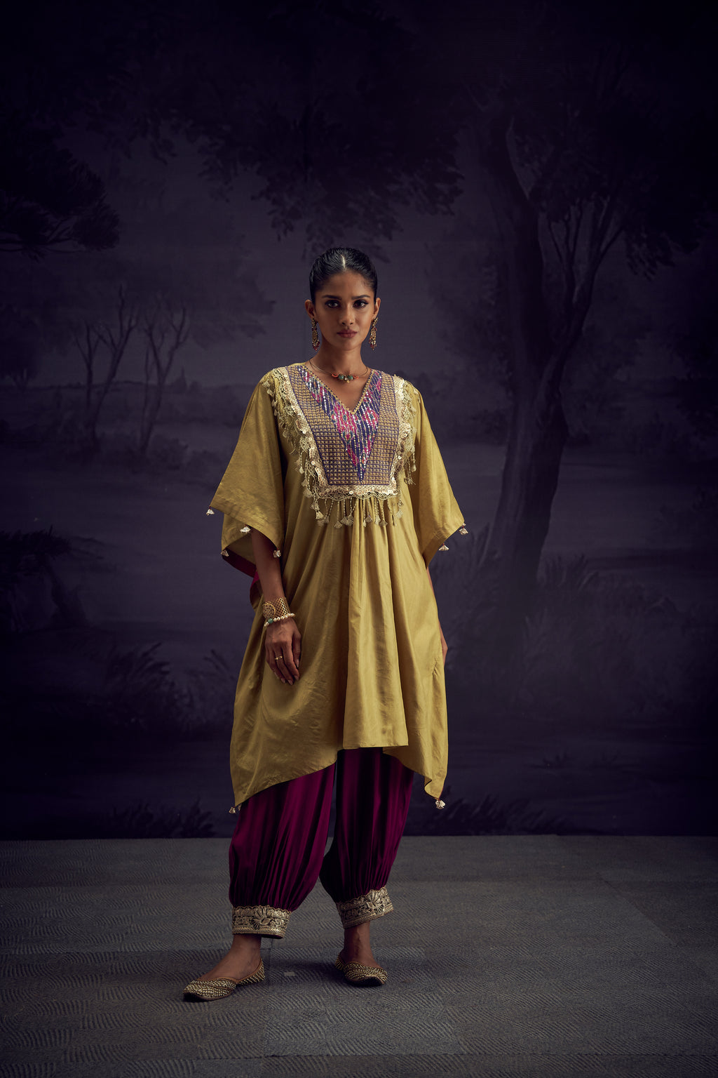 Kaftan with harrem pants