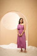 Mauve one shoulder