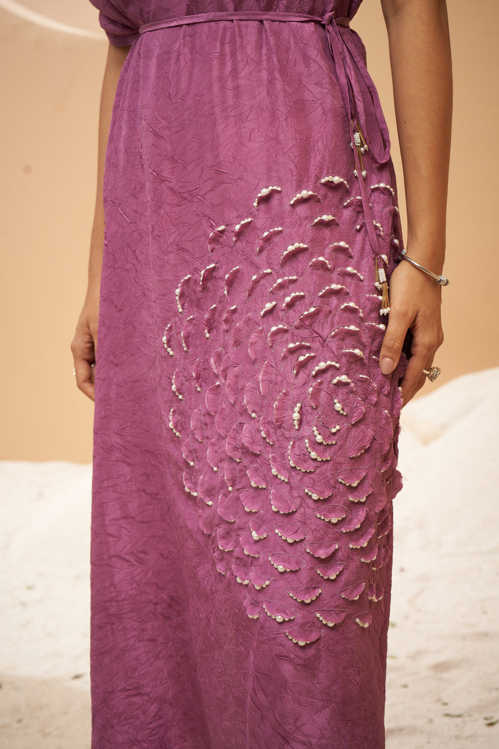Mauve one shoulder