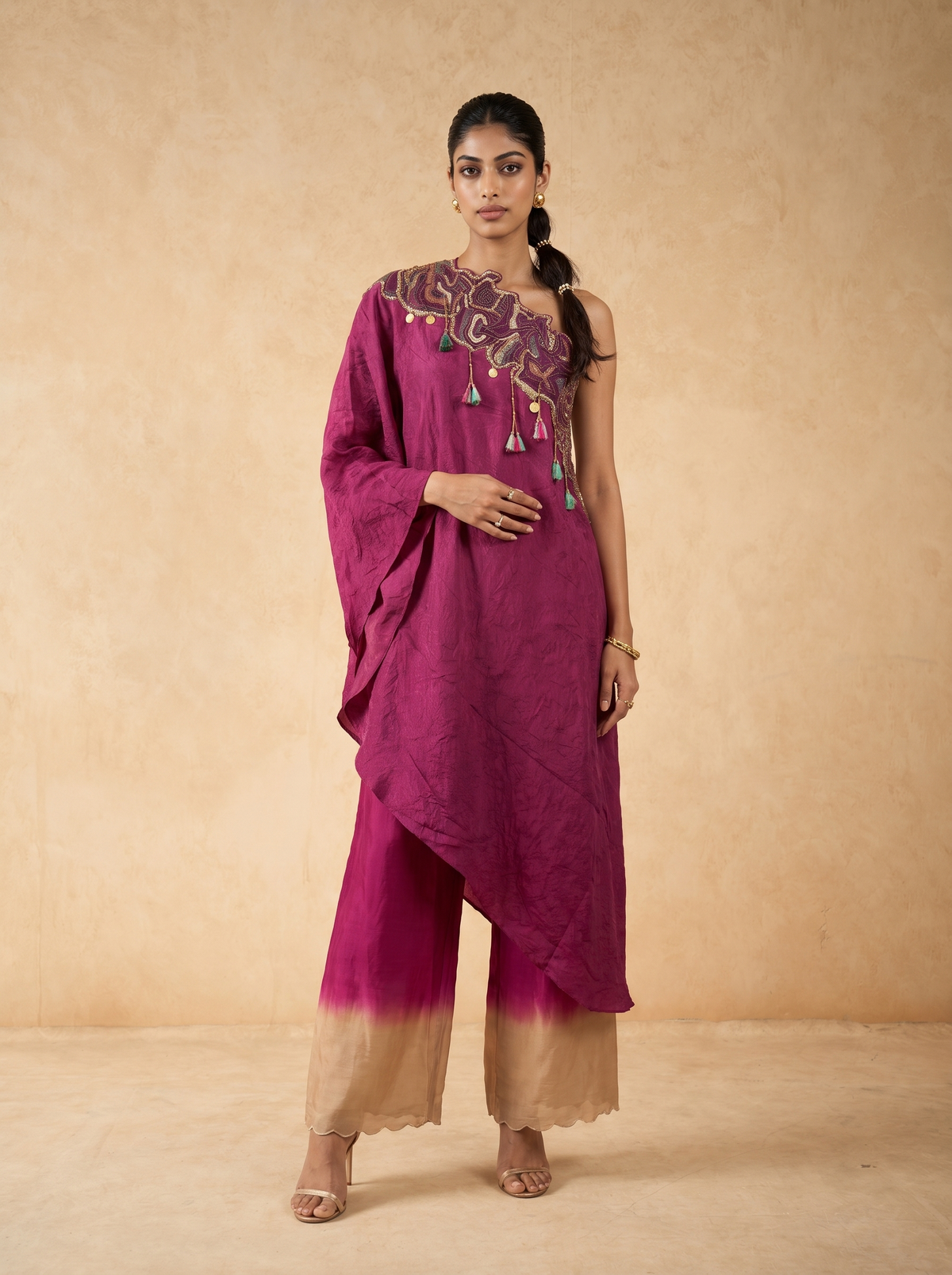 Dress with Gara Cut Pant
