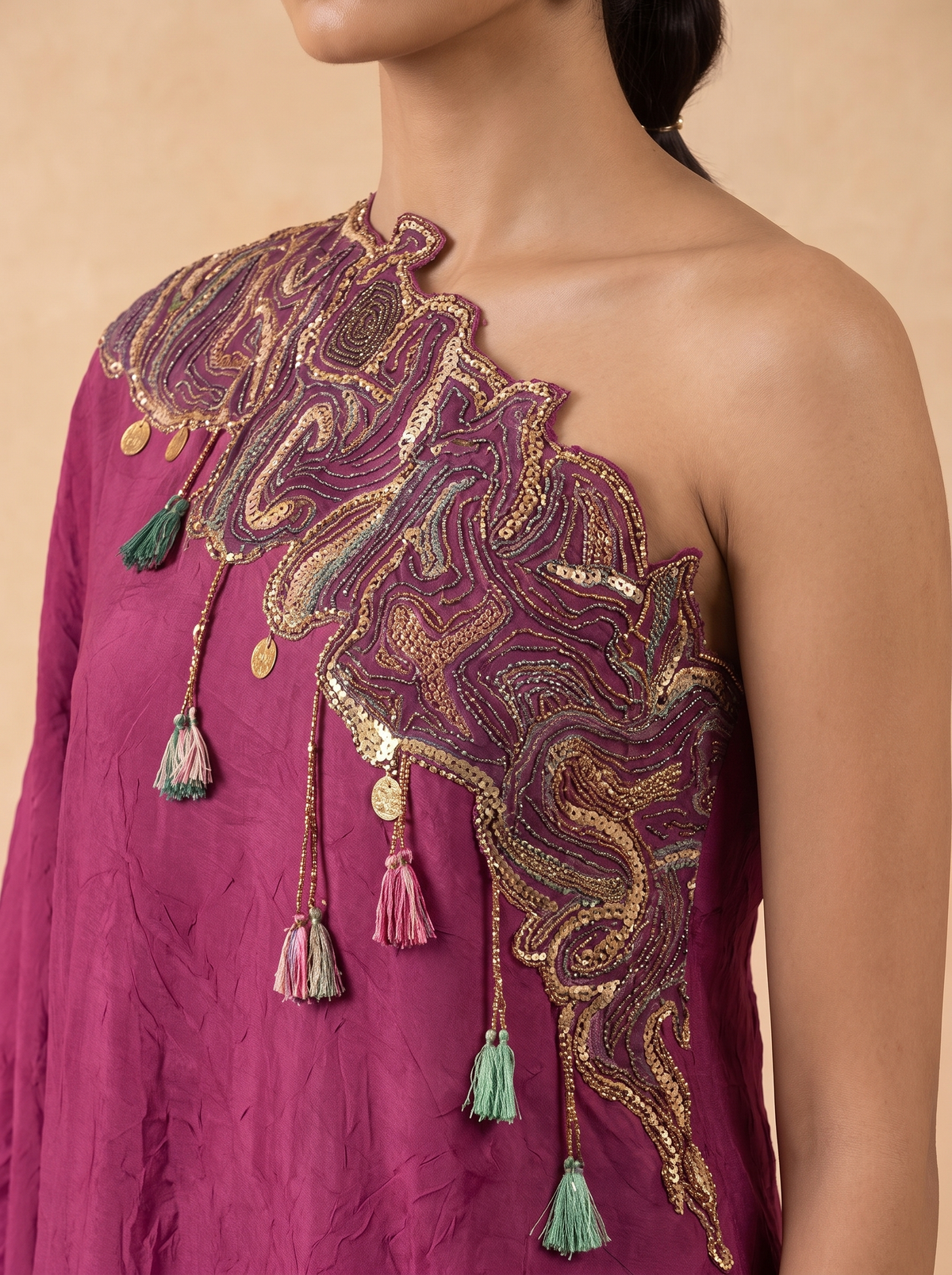 Dress with Gara Cut Pant