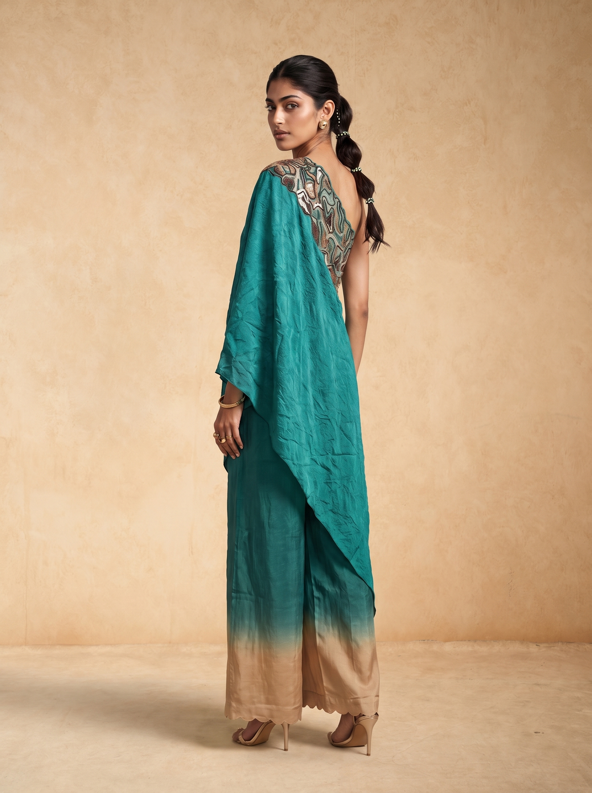 Dress with Gara Cut Pant