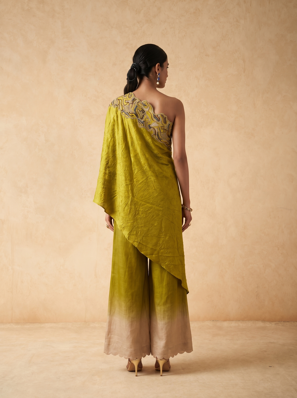 Dress with Gara Cut Pant