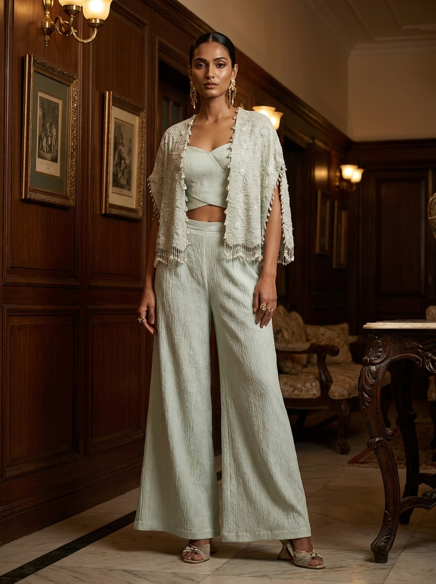 CAPE WITH PANT