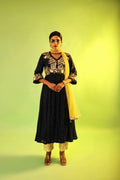 Black Kurta With Pant And Dupatta