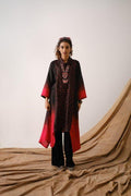 Black Bandhni Cowl Neck Tunic