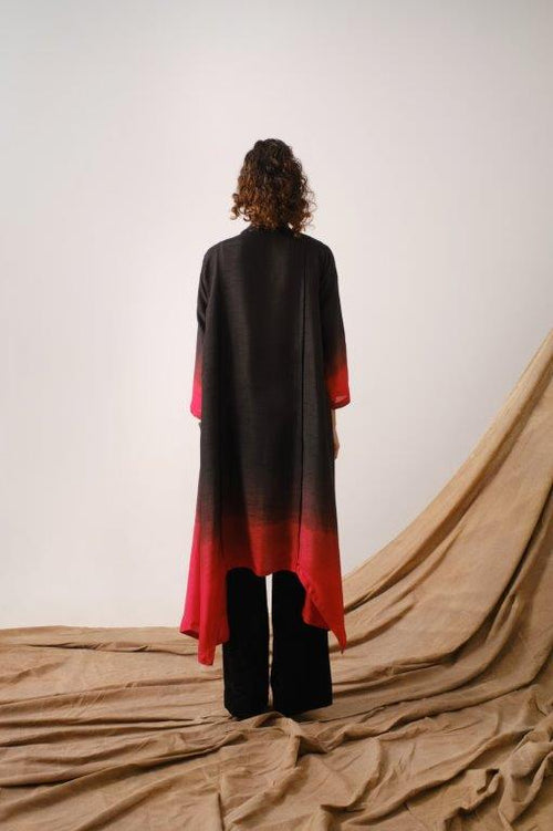 Black Bandhni Cowl Neck Tunic