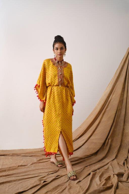 Mustard kaftan Tunic