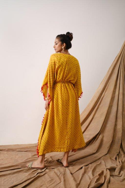 Mustard kaftan Tunic