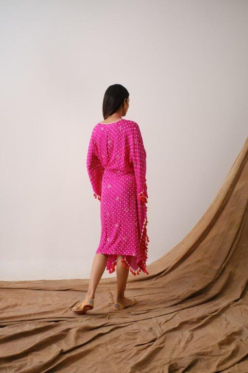 Rani Bandhani Kaftan Tunic Aditi Somani India