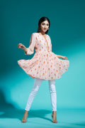 Light Peach Peplum Top Aditi Somani India