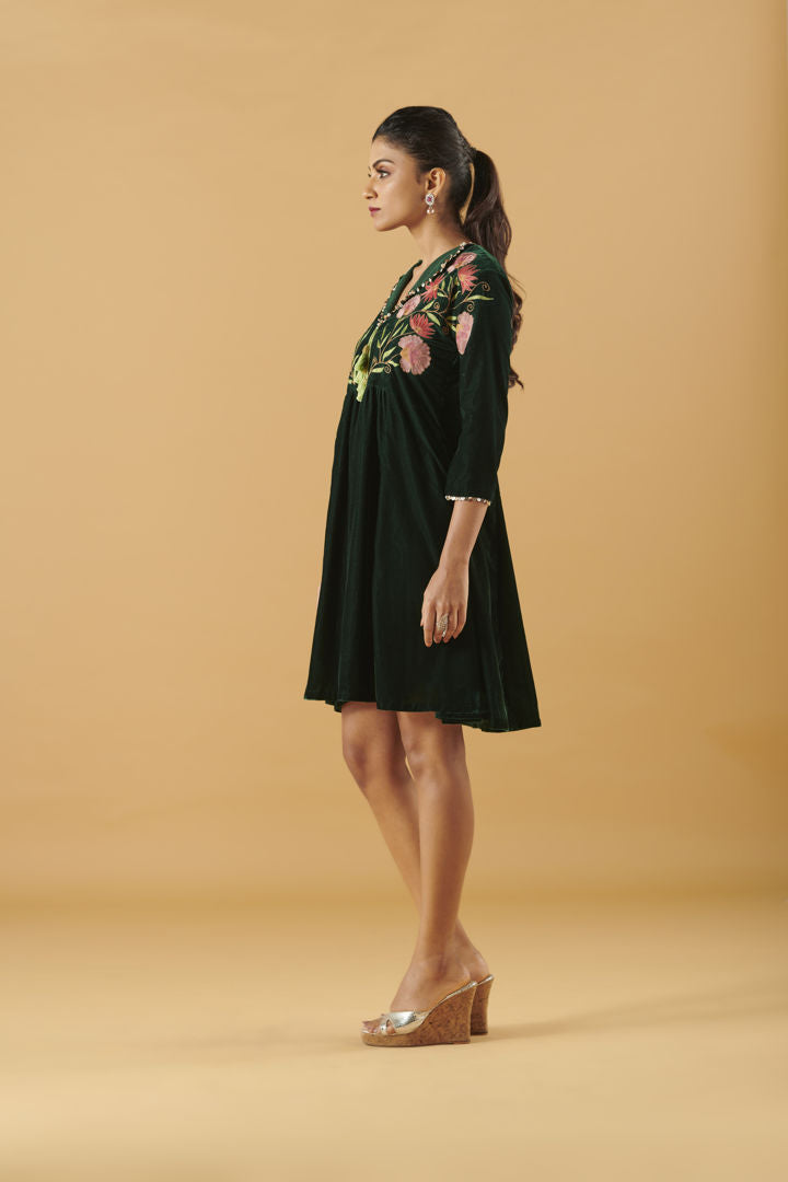 Embroidered Tunic Dress Aditi Somani India