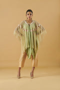 Handkerchief Crushed Top With Cropped Pants