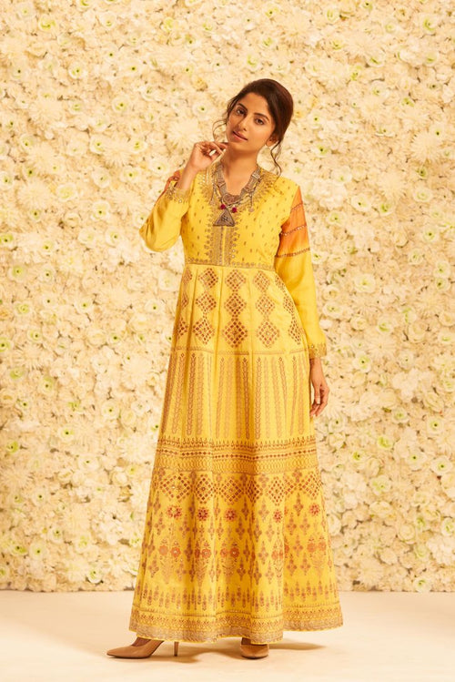Anarkali with Churidar and Dupatta