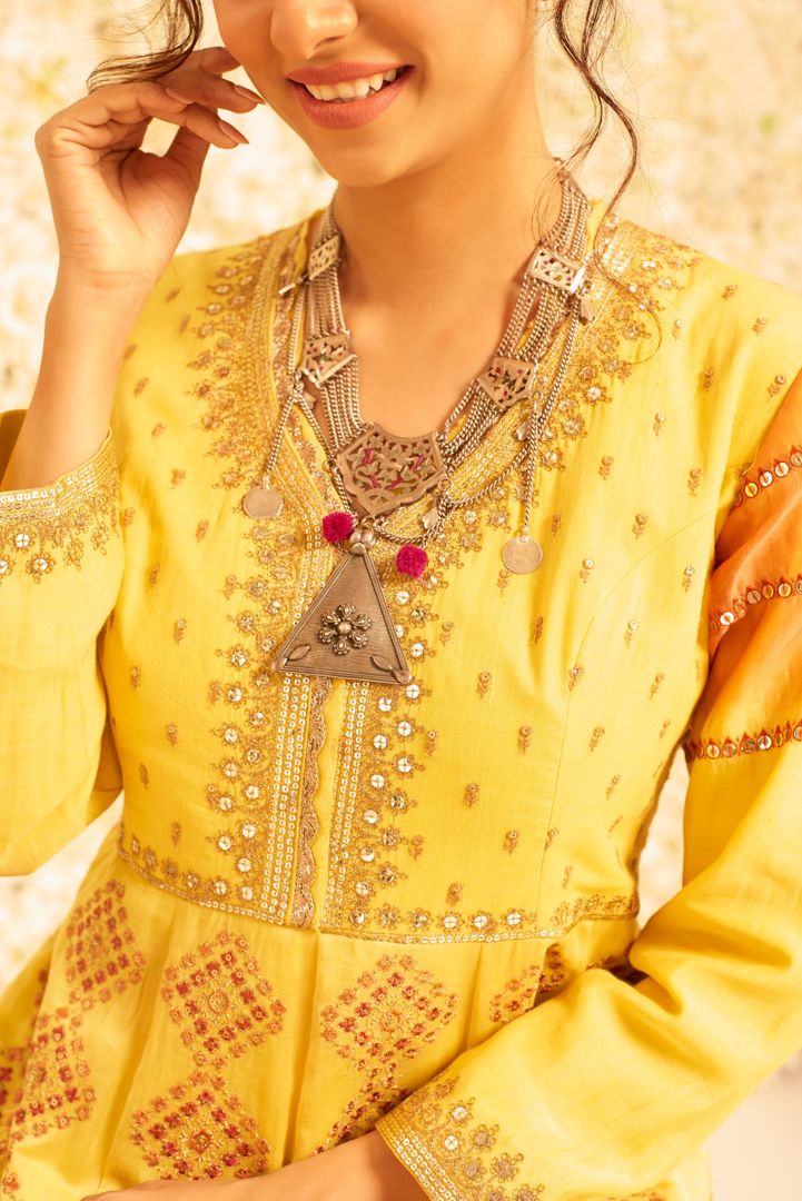 Anarkali with Churidar And Dupatta