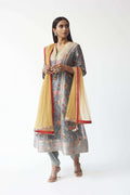 Printed Kurti With Dhoti And Dupatta Aditi Somani India