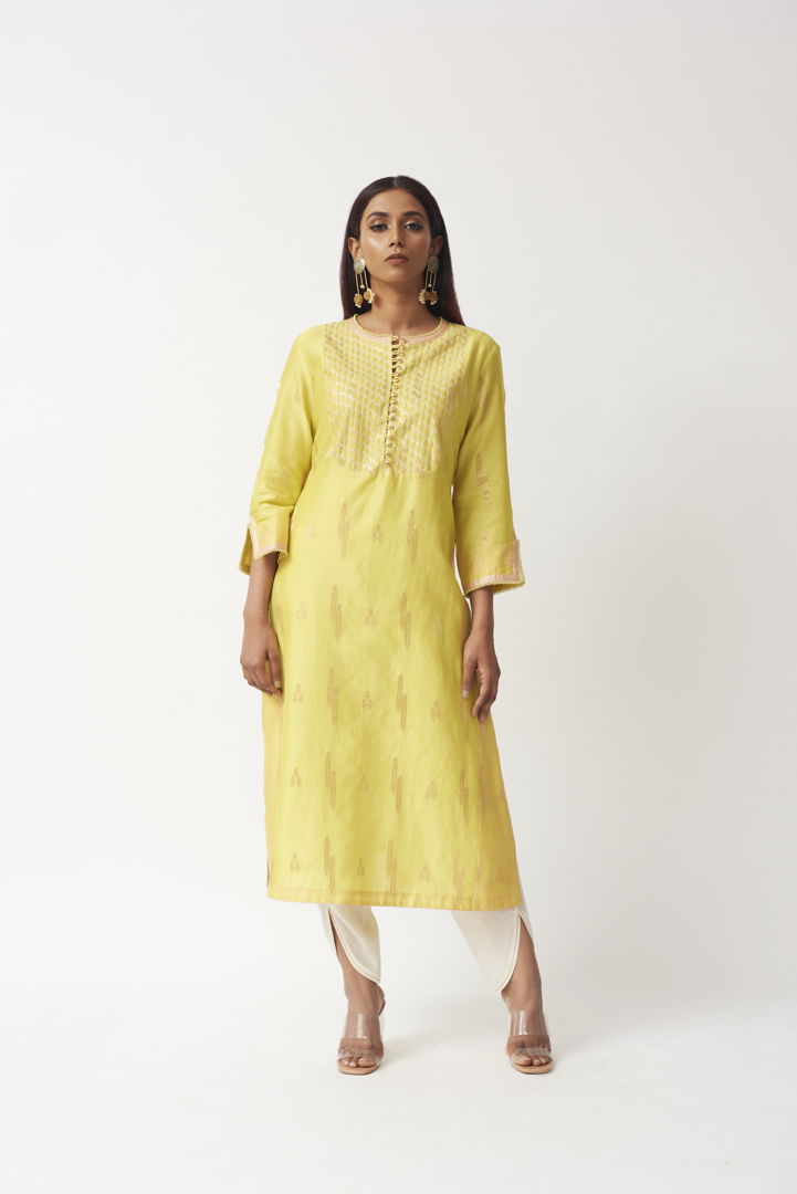 Straight Tunic With Dhoti Aditi Somani India