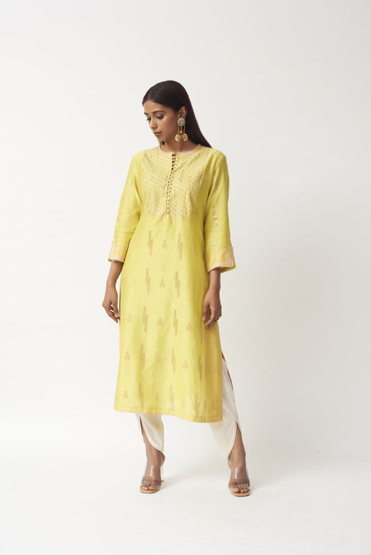 Straight Tunic With Dhoti Aditi Somani India