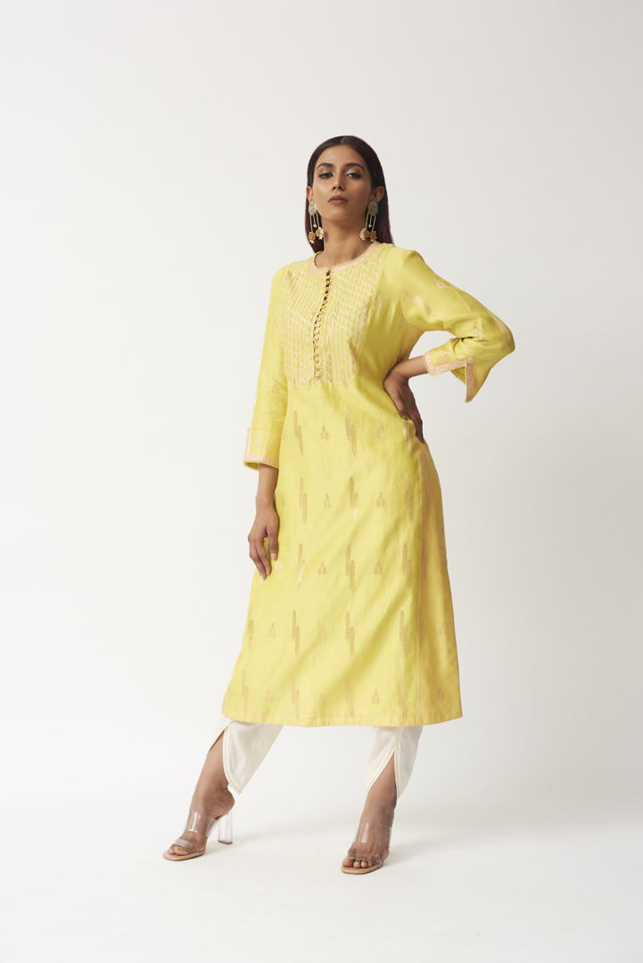 Straight Tunic With Dhoti Aditi Somani India