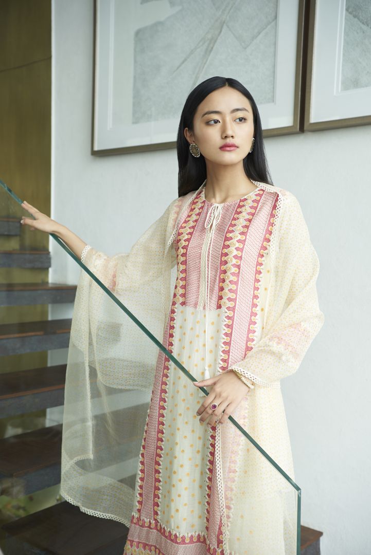 Layered Kurta With  Churidar Aditi Somani India