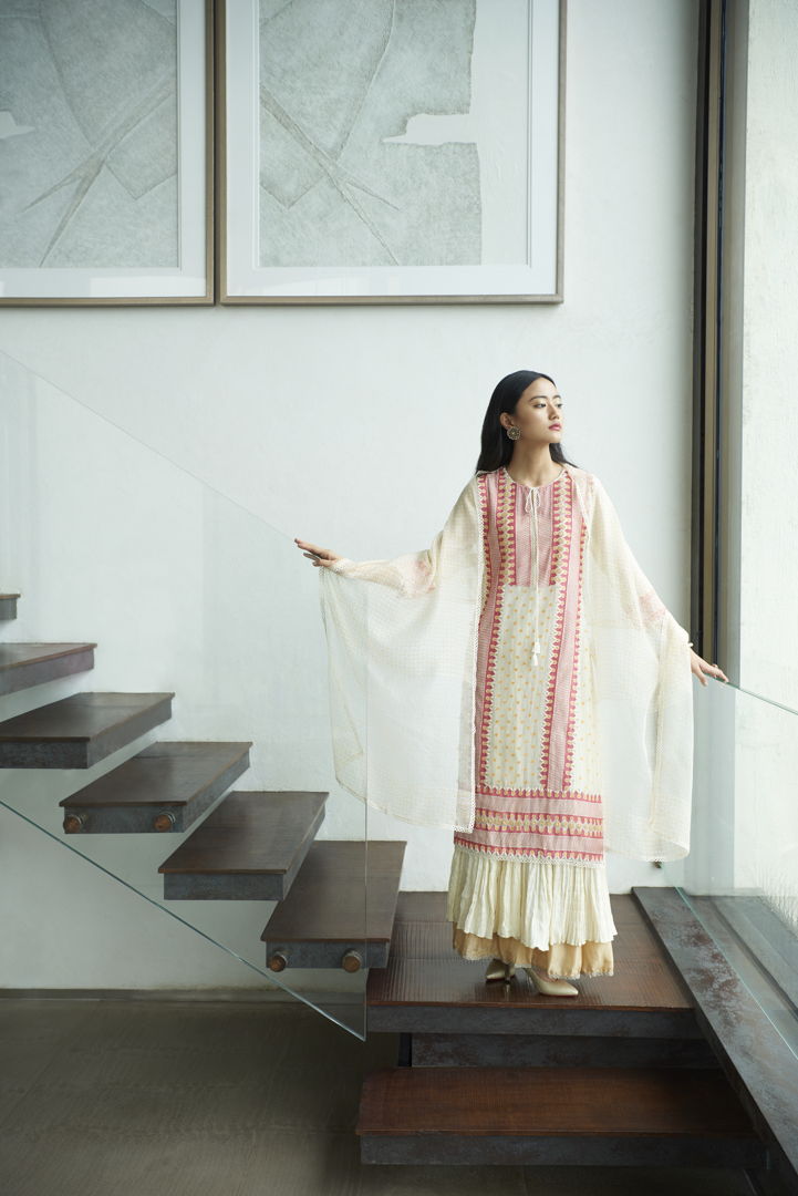 Layered Kurta With  Churidar Aditi Somani India