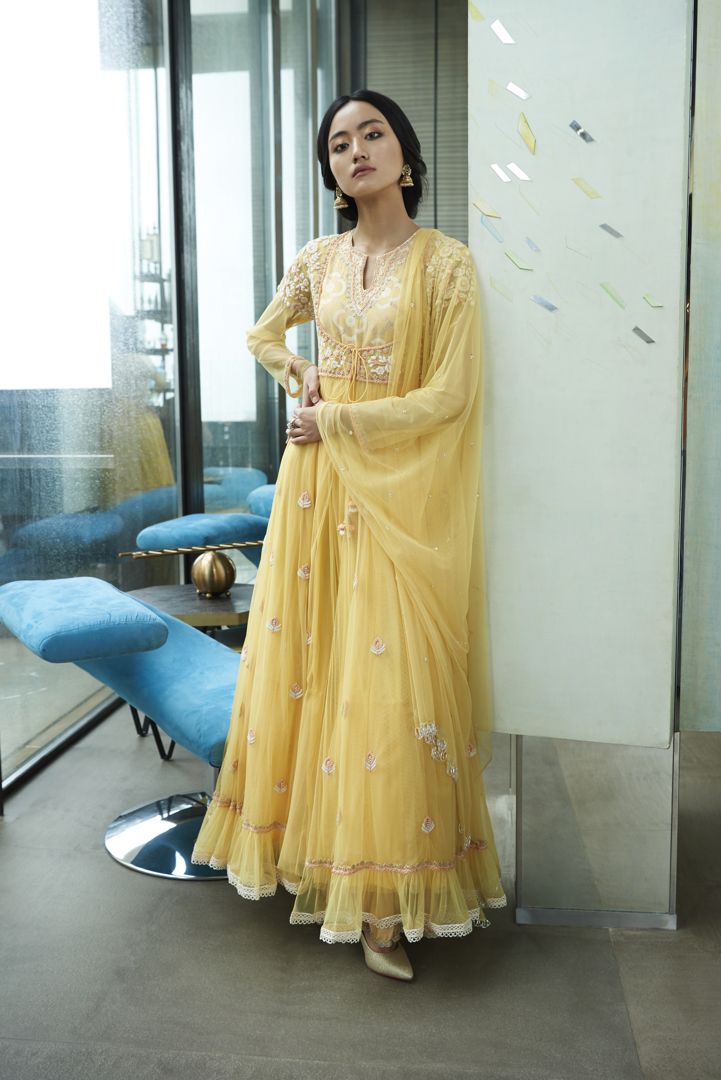 Anarkali with Dupatta