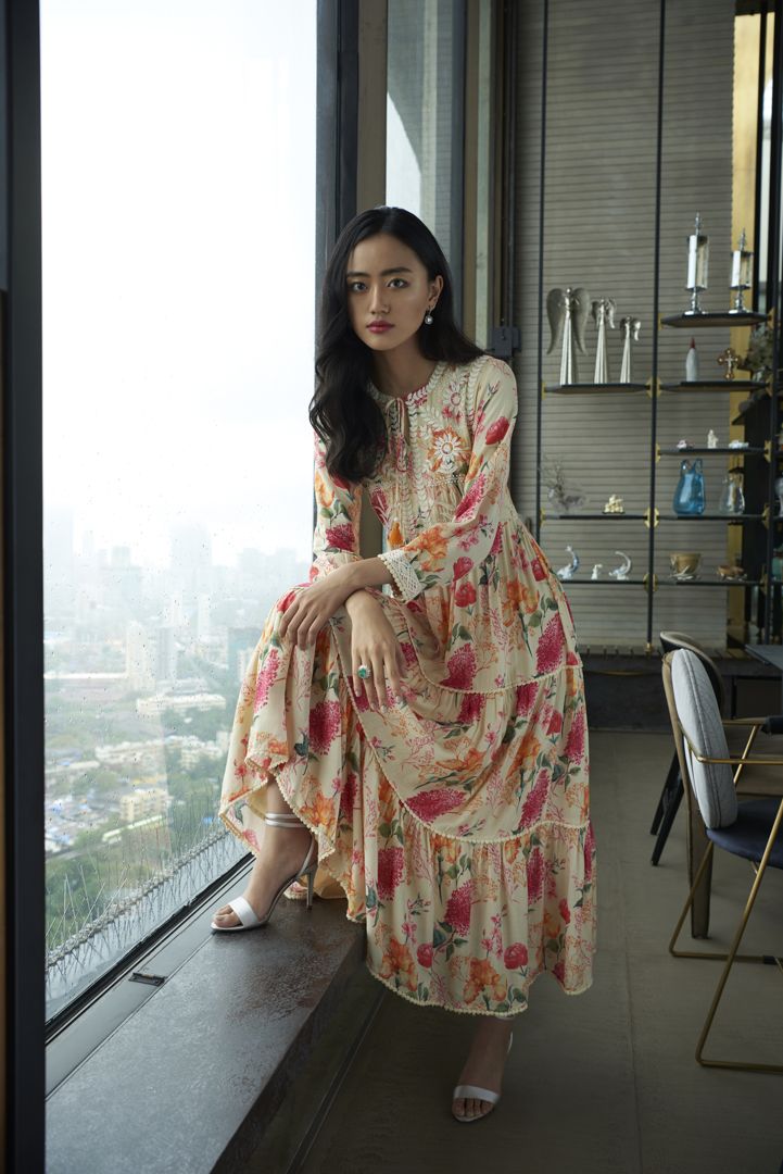 Multi Color Printed Tunic Aditi Somani India