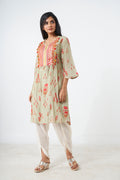 Printed Short Kurti With Dhoti Aditi Somani India