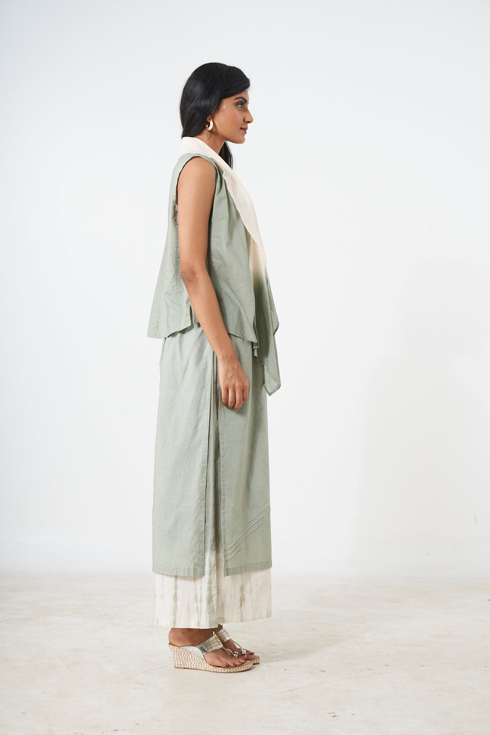 Top With Double Layered Pant Aditi Somani India
