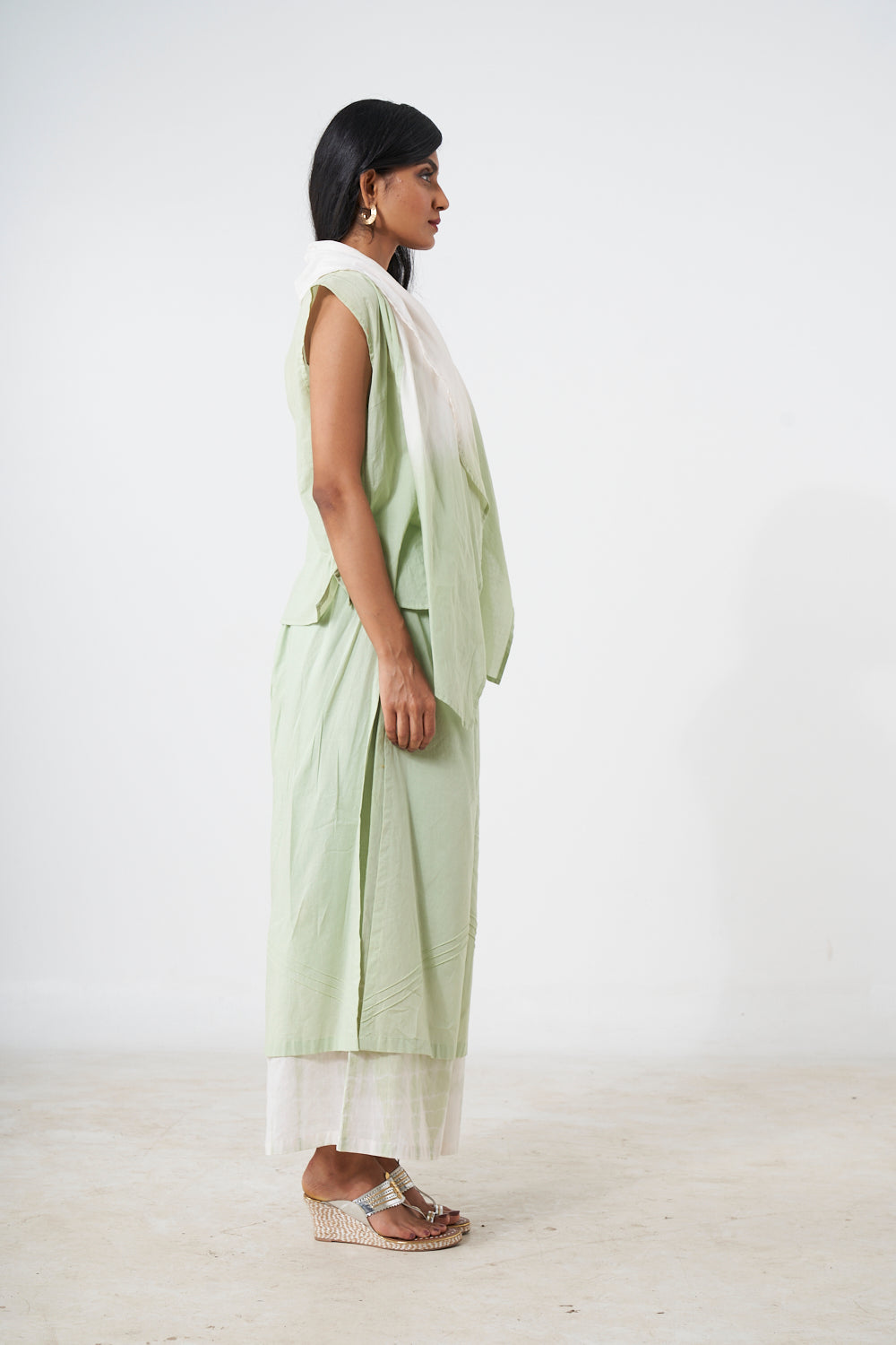 Top With Double Layered Pant Aditi Somani India