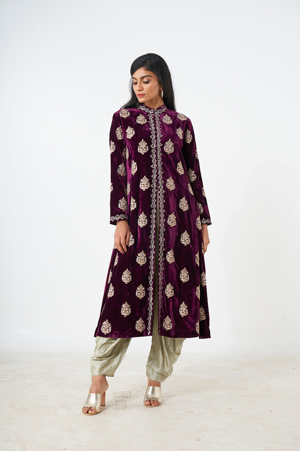 Jacket With Dhoti Aditi Somani India