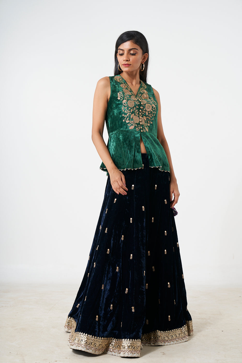 Ghaghara With Peplum Top Aditi Somani India
