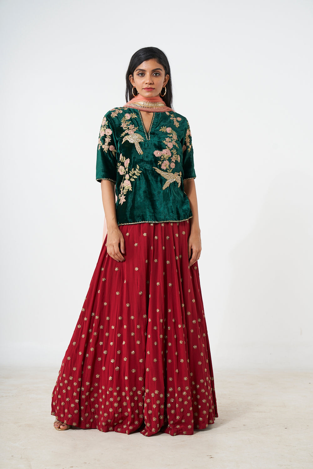 Ghaghara With Kurti & Dupatta Aditi Somani India