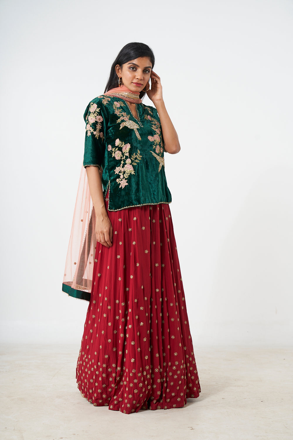 Ghaghara With Kurti & Dupatta Aditi Somani India
