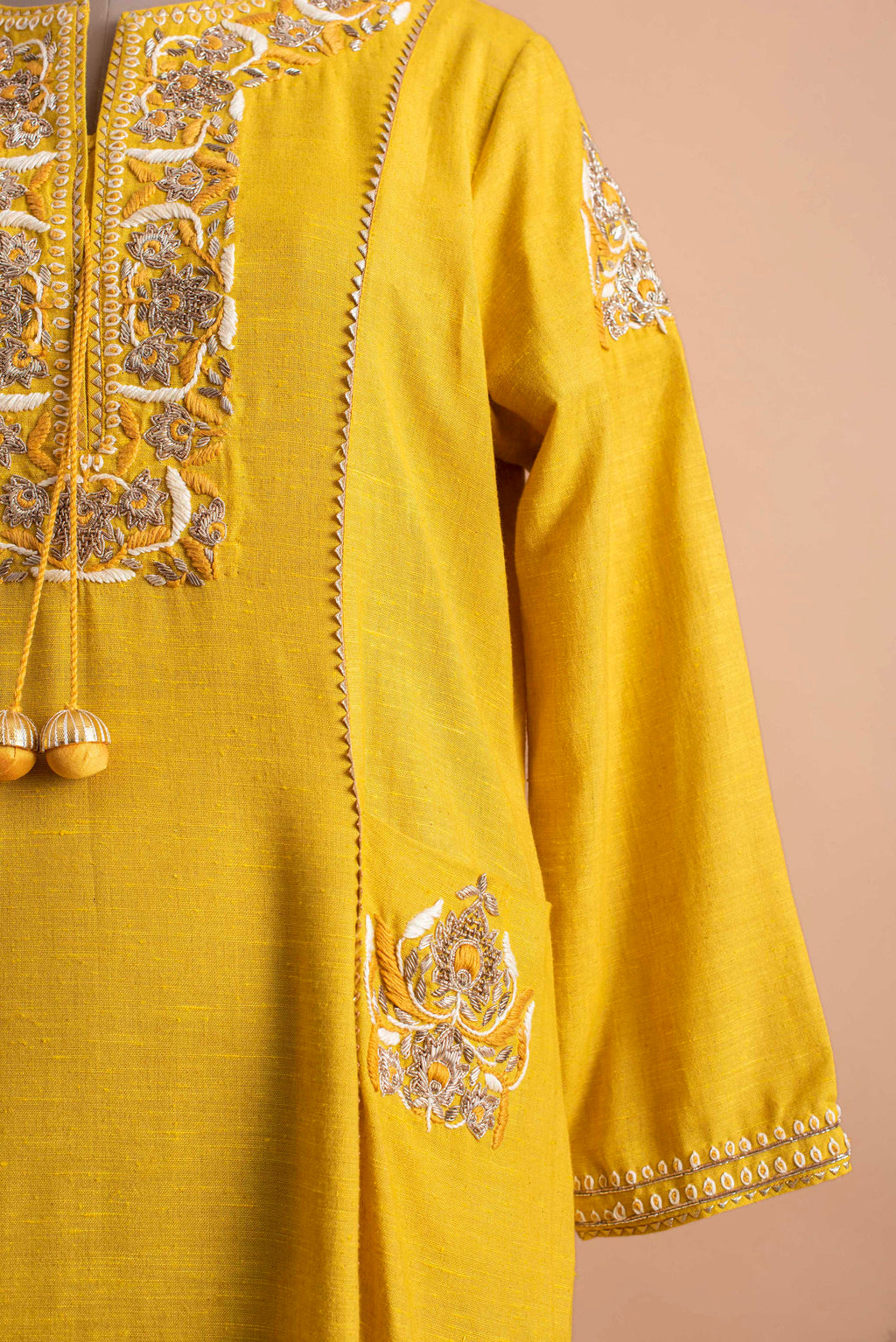 Yellow Linen Tunic Aditi Somani India