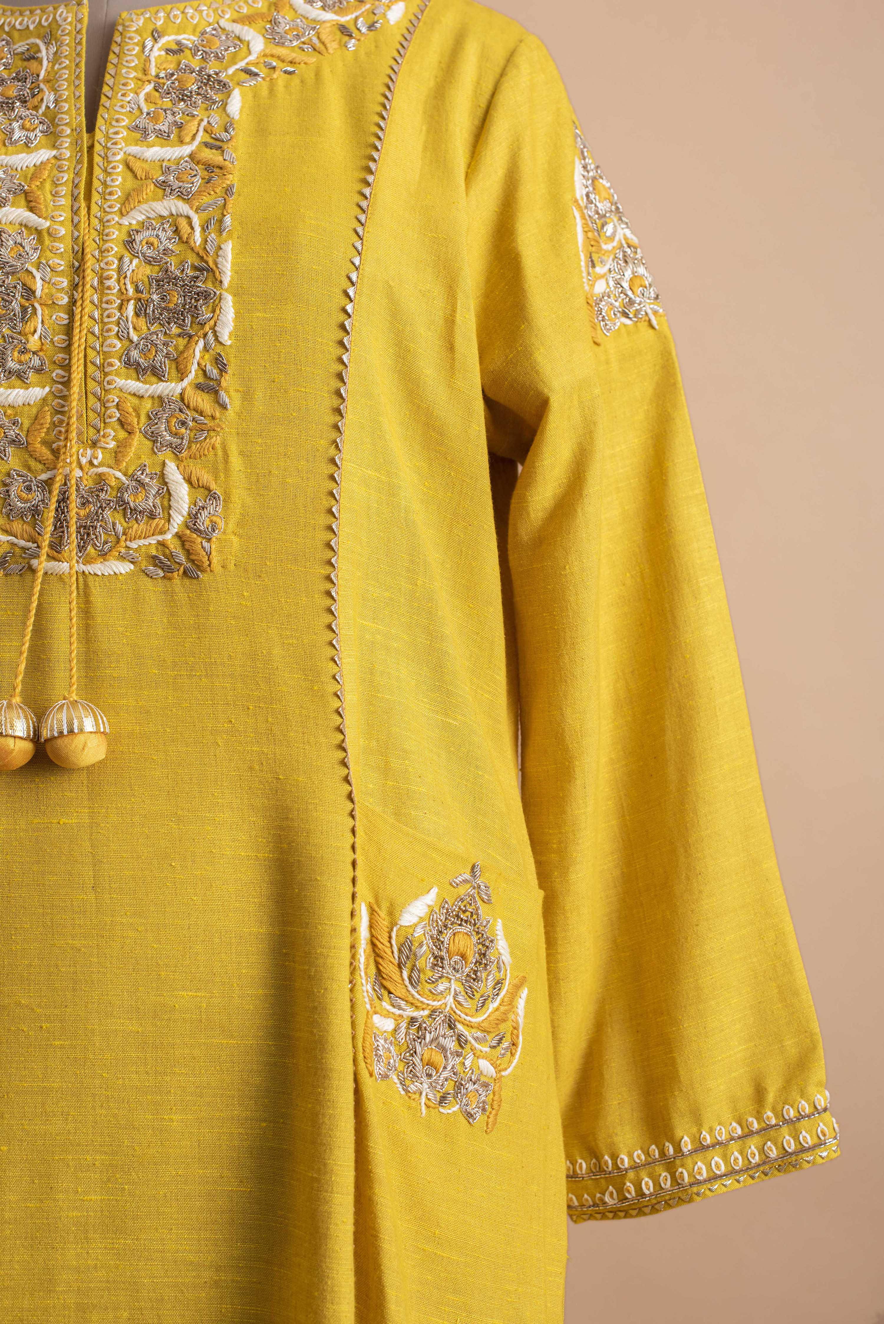 Yellow Linen Tunic Aditi Somani India