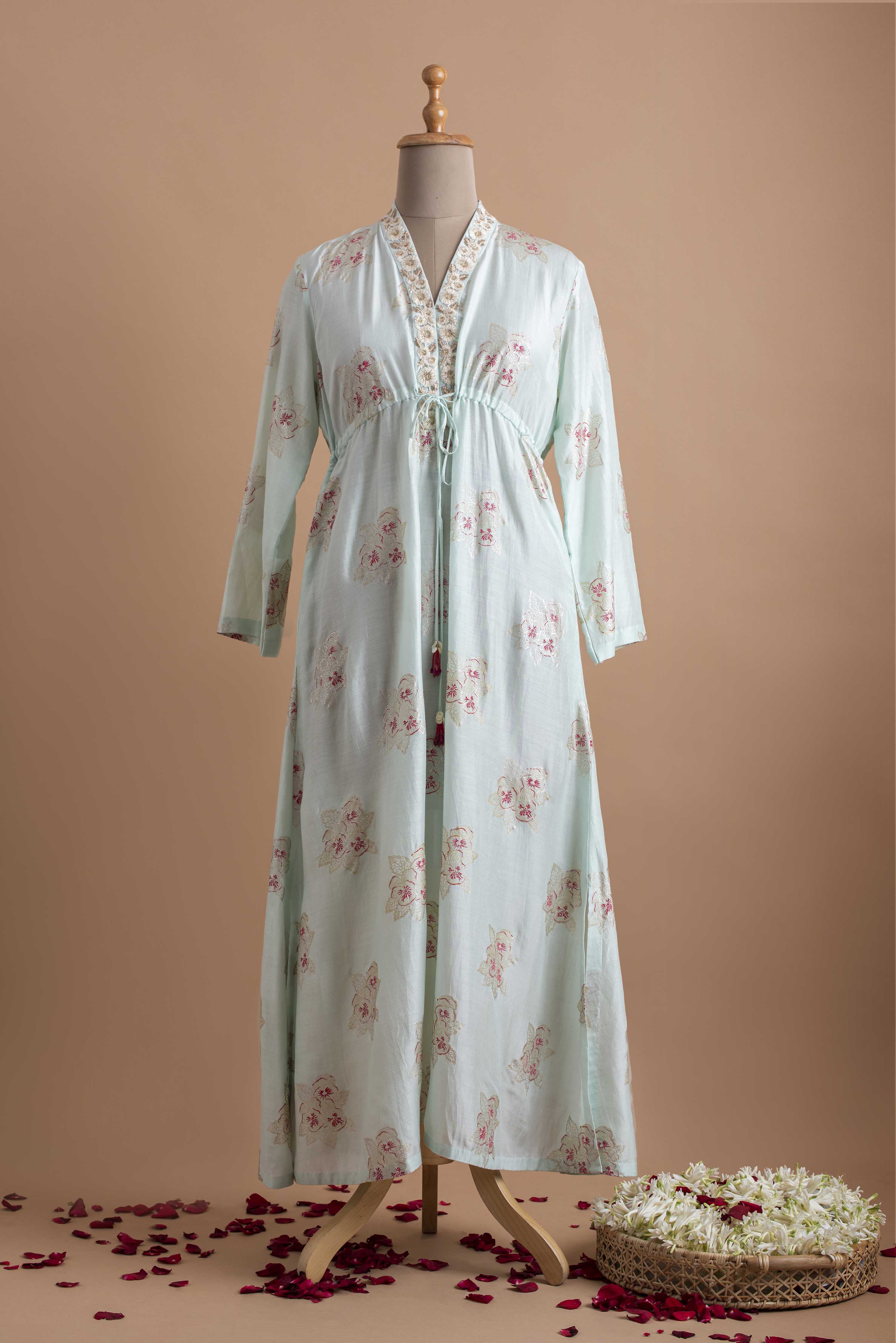 Sea Green Tunic With Pant Aditi Somani India