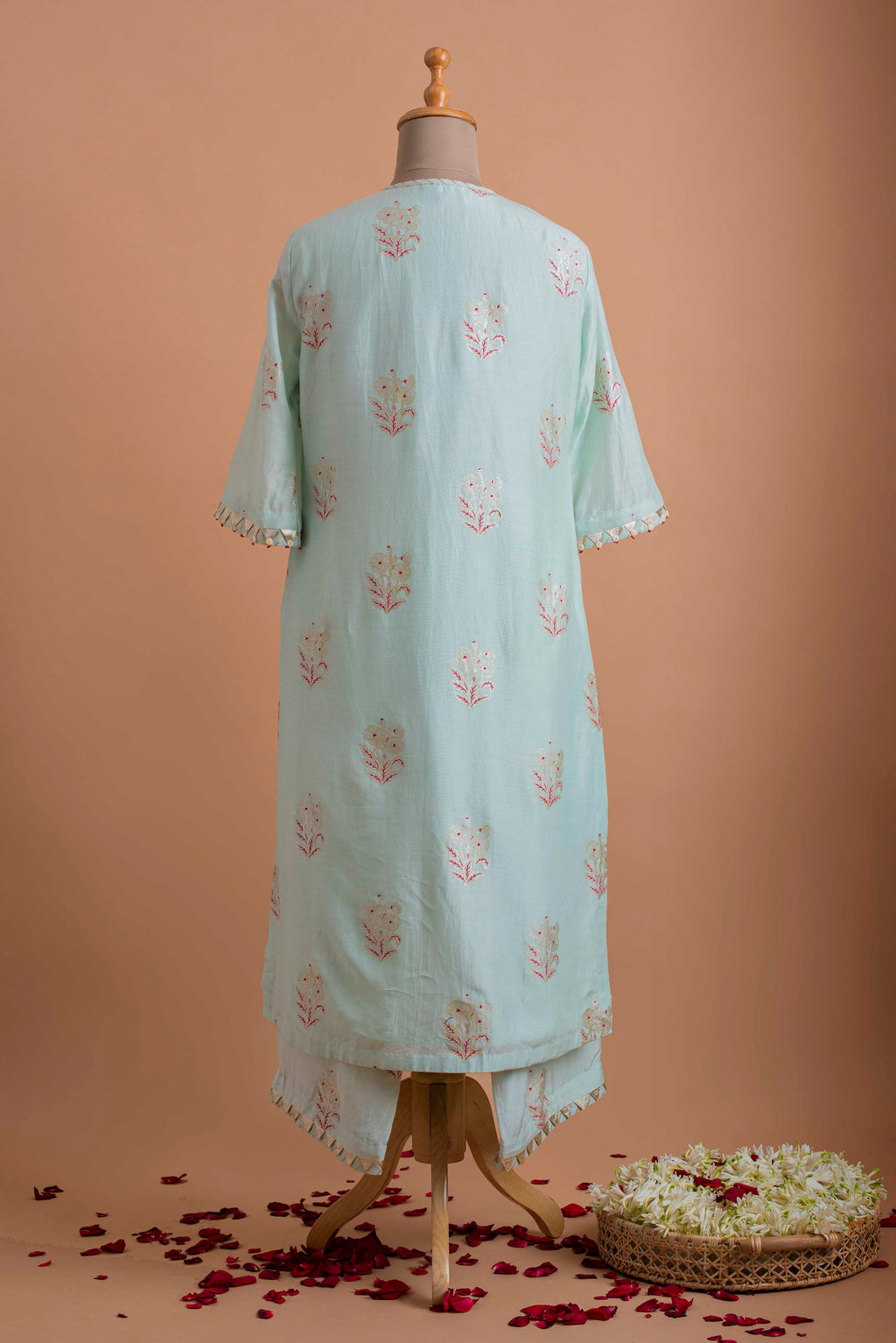 Sea Green Tunic With Pant Aditi Somani India