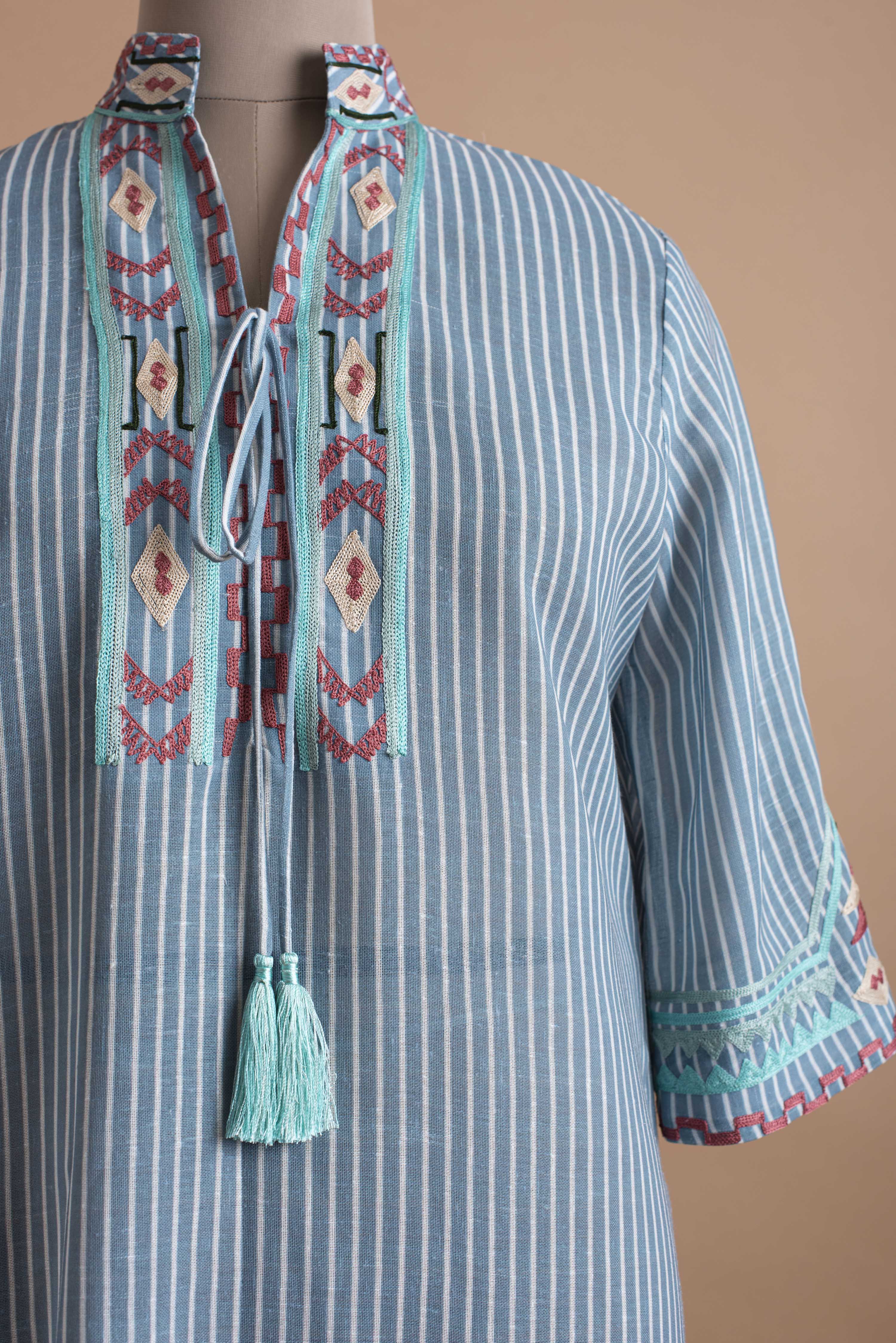 Striped Grey Tunic Aditi Somani India