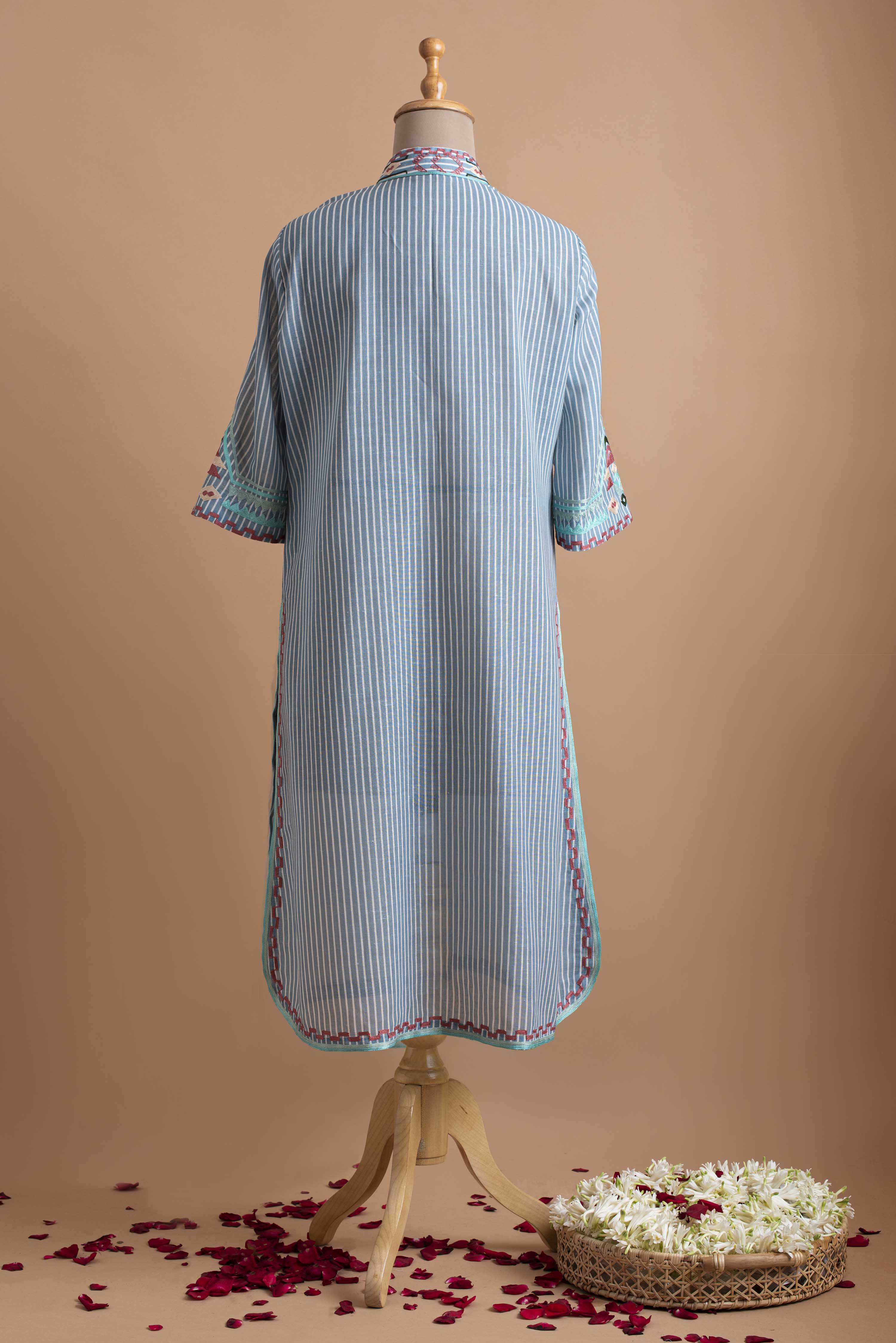 Striped Grey Tunic Aditi Somani India