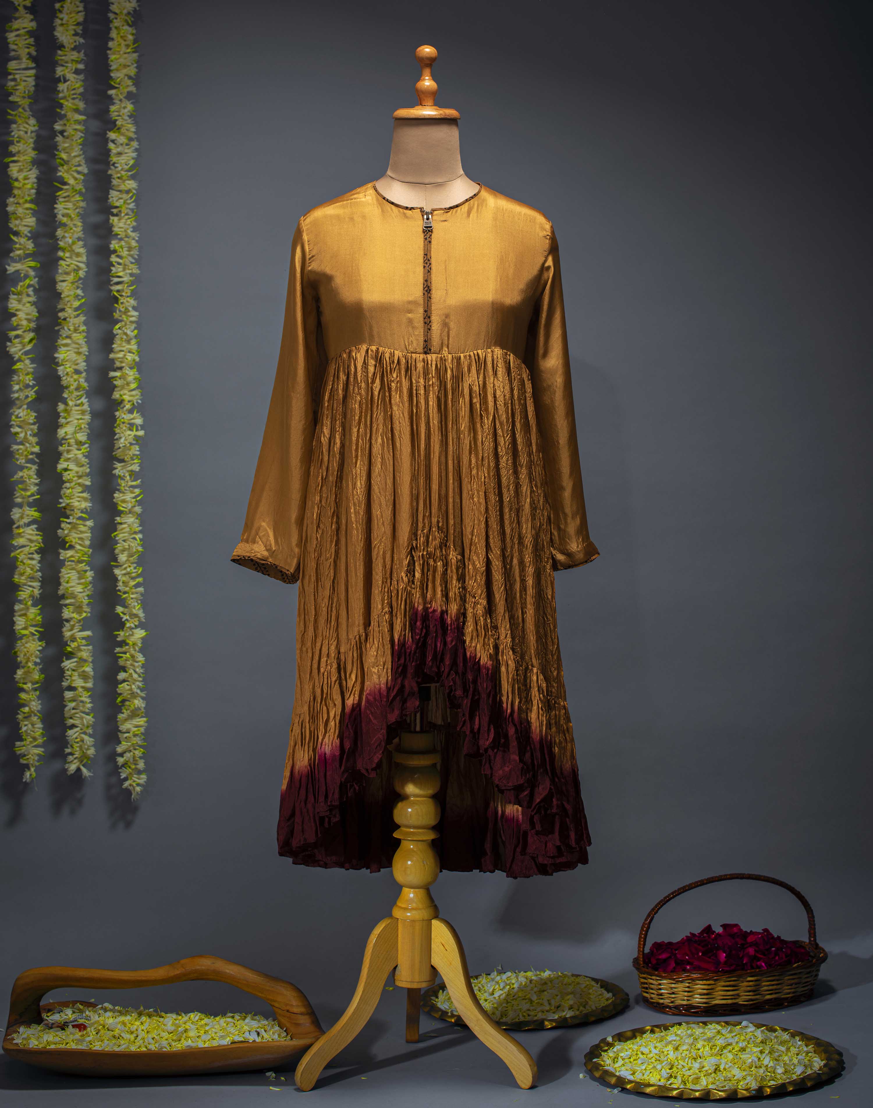 Mustard Ombre Crush Tunic