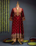 Maroon Kurti With Pant Aditi Somani India