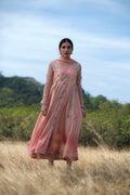 Peach Shaded Anarkali Set Aditi Somani India