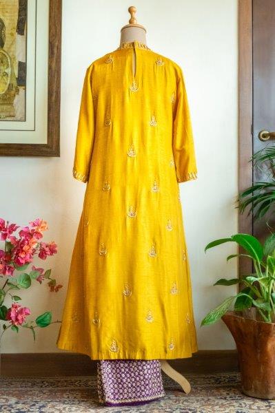 Mustard Kurta With Palazzo