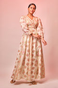 Cotton Printed Anarkali mul printed kali anarkali with delicately scalloped